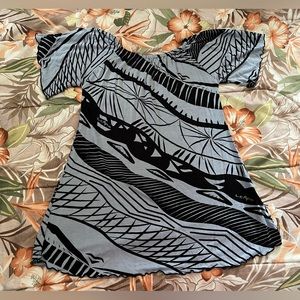 Missing Polynesia Girls Size Large Tribal Print Dress